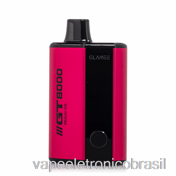 Vape Recarregável Glamee Gt8000 Gelo De Pêssego Descartável